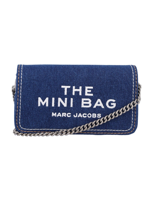 Women's The Denim Chain Mini Bag in Dark Wash | 24A2F4SMN010S03 Color 473