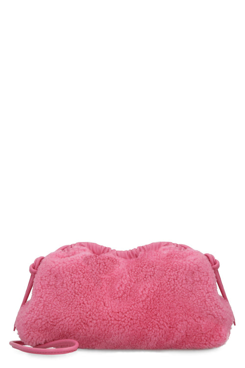 Women's Mini Cloud Shearling Clutch in Fuchsia | WP20H010SG Color BRIGHTPINK