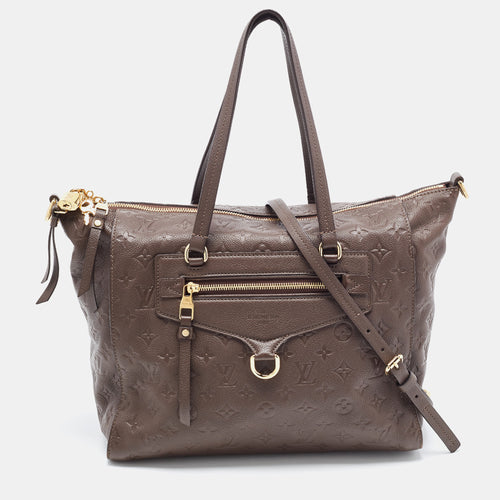 Brown Earth Monogram Empreinte Leather Lumineuse PM Bag