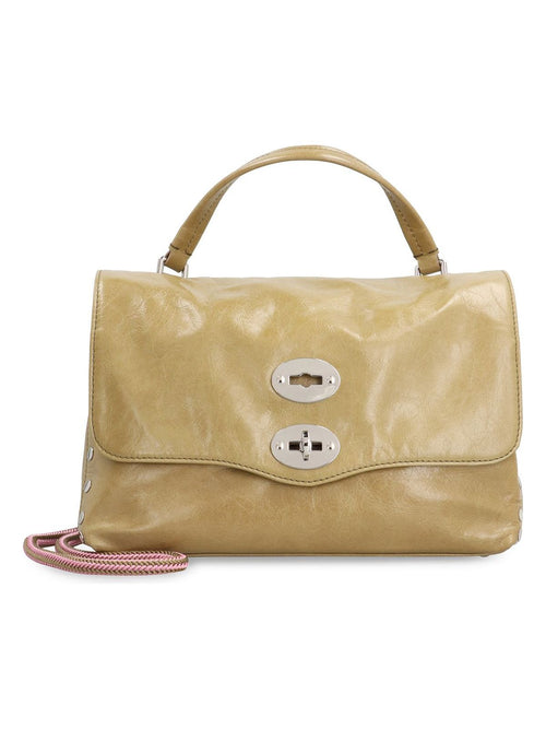 Women's Postina S Leather Handbag in Green | 0680101000000S Color Z0435