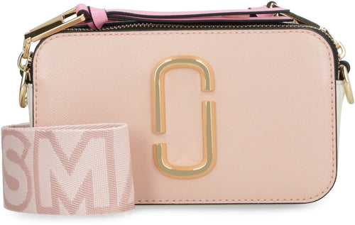 Women's Snapshot Leather Camera Bag in Pink | 2S3HCR500H03 Color 695