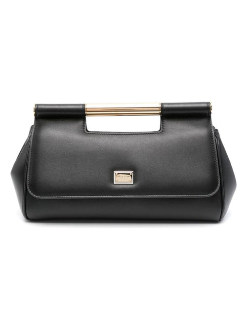 Women's Sicily Medium Leather Clutch in Black | Size UNI | BB7612AN76780999