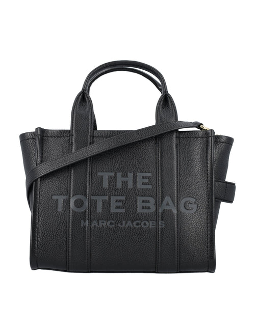 Women's The Leather Small Tote Bag in Black | 24AH009L01SP21 Color 001
