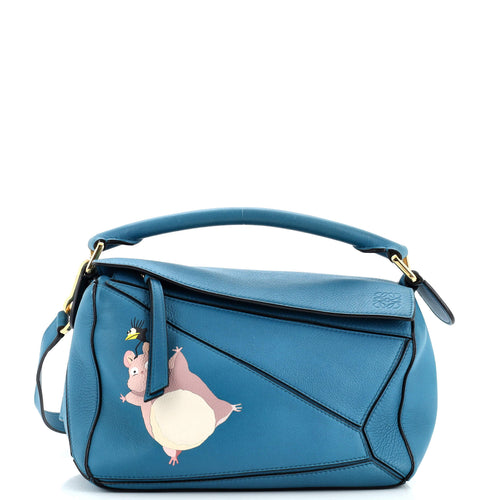 LOEWE Spirited Away Susuwatari Puzzle Bag Printed Leather Small