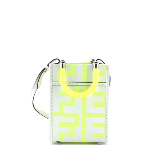 FENDI x Marc Jacobs Sunshine Shopper Tote Printed Leather Mini