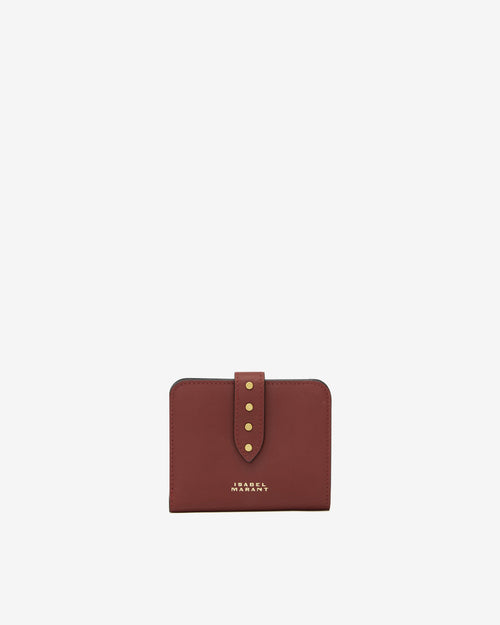 Portefeuille Wallet Leather - Femme - Bordeaux - - cadeau de nol femme