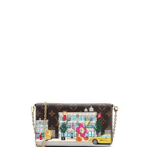 Felicie Pochette Limited Edition Vivienne Xmas Monogram Canvas