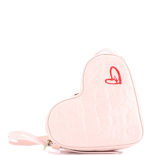 Coeur Handbag Limited Edition Fall in Love Monogram Embossed Lambskin