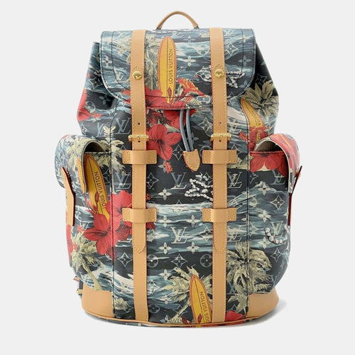 Navy Blue/Multicolor Monogram Christopher Surfing bag MM