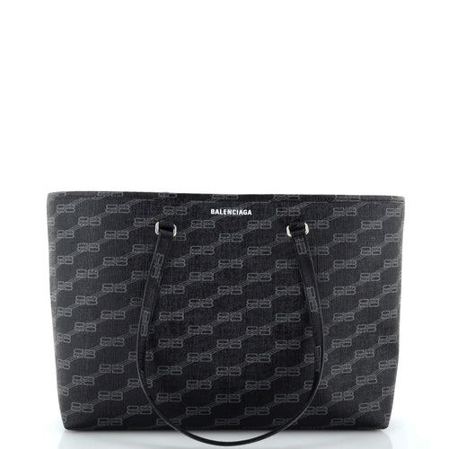 Signature East-West Shopper Tote BB Monogram Coated Canvas Medium