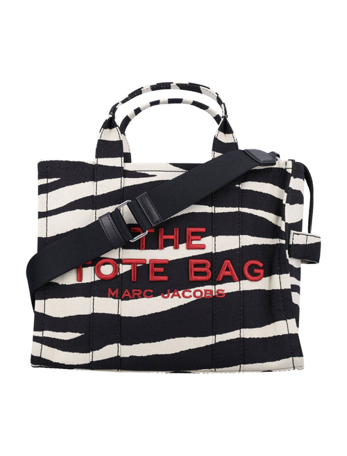 Women's The Canvas Medium Tote Bag in Zebra | 24A2F4HTT021H05 Color 005