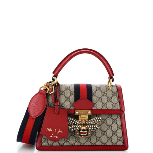 GUCCI Queen Margaret Top Handle Bag GG Coated Canvas Small