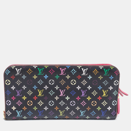 Black Monogram Multicolore Canvas Insolite Pistache Wallet