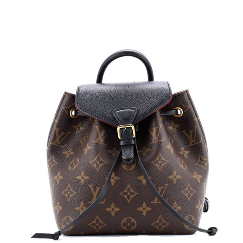 Montsouris NM Backpack Monogram Canvas with Leather BB