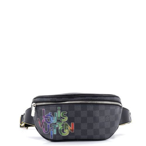 Campus Bumbag Limited Edition Interlinked Logo Damier Graphite