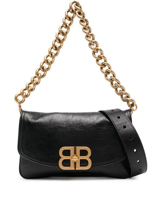 Women's Bb Soft Small Leather Handbag in Black | Size UNI | 7485982AAIZ1000
