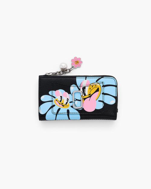 Marc Jacobs Hattie Stewart X Marc Jacobs Utility Snapshot Slim Wallet in Black Multi