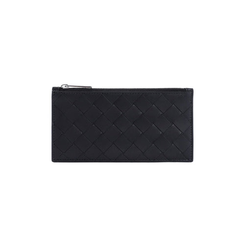 Men's Zipped Intreccio 1.5 Cardcase in Black | Size UNICA | 729543VCPQ3