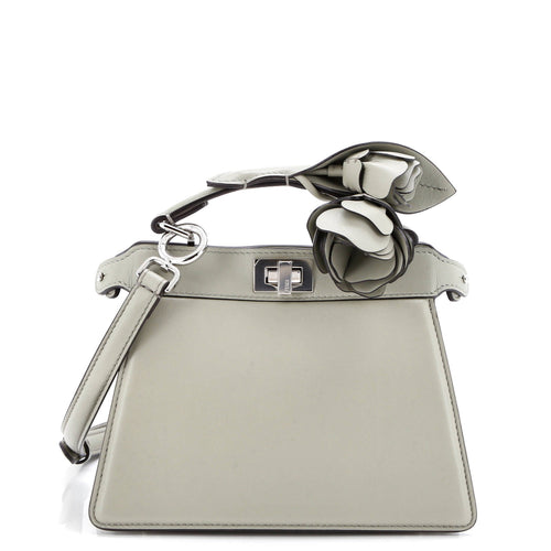 FENDI Peekaboo ISeeU Bag Leather with Embellished Handle Petite