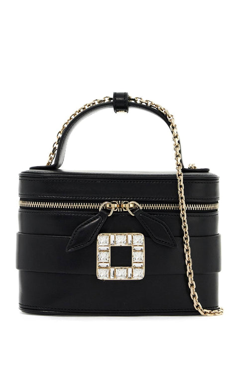 Women's Vanity Micro Bag With Crystal Buckle in Nero | RBWANMH0003YDR