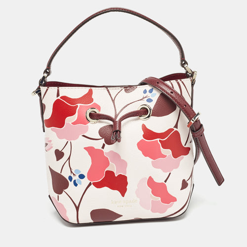 Multicolor Leather Small Eva Nouveau Bloom Bucket Bag