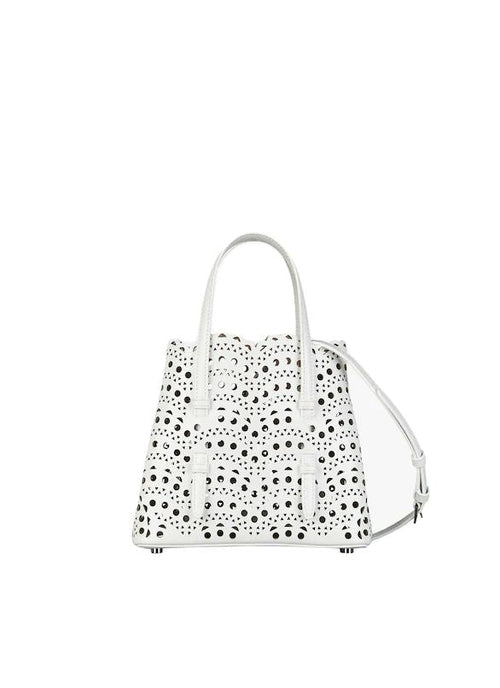 Women's Mina 20 Calf Leather Shoulder Bag in White | Size UNICA | AA1S06720C0A44