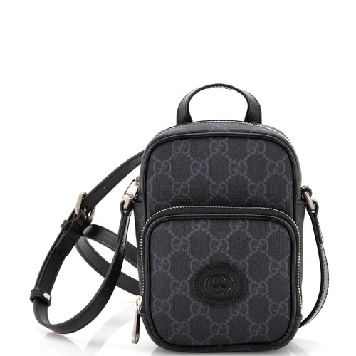 GUCCI Neo Vintage Top Handle Crossbody Bag GG Coated Canvas Mini