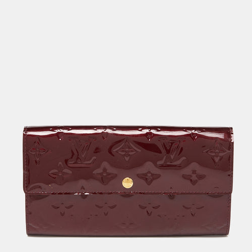 Rouge Fauviste Monogram Vernis Sarah Wallet