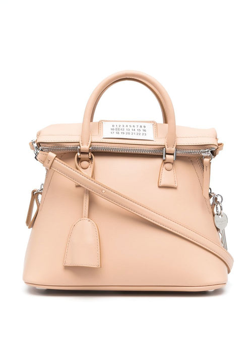 Women's Blush Leather Tote Bag in Nude & Neutrals | Size UNICA | S56WG0082P4985