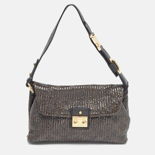 Dark Brown Monogram Patent Leather Limited Edition Motard Bag