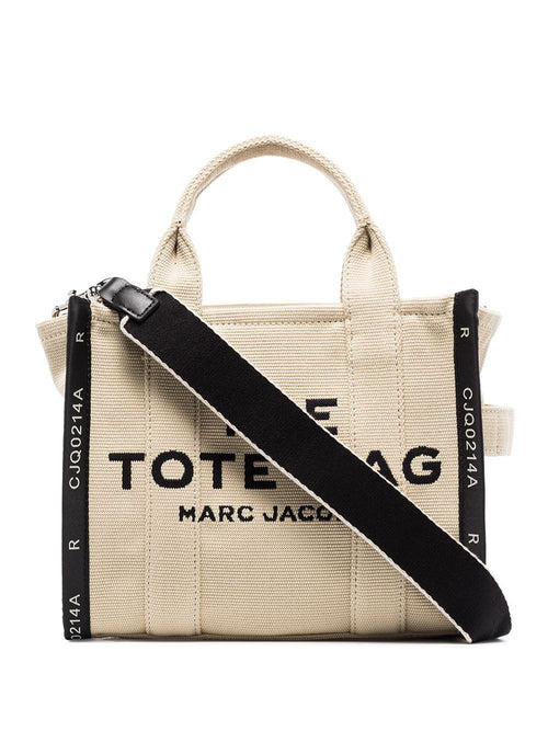 Women's The Jacquard Small Tote Bag in Beige | Size UNI | M0017025