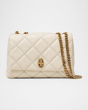 Marc Jacobs Dual Slim Convertible Shoulder The Quilted Slim Dual Convertible Shoulder Bag in Black