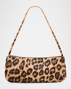 Mansur Gavriel Gaia Baguette Gaia Leopard Calf Hair Baguette Shoulder Bag