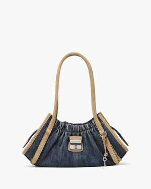 Marc Jacobs Cristina Satchel The Denim Suede Bag in Dark Wash Indigo