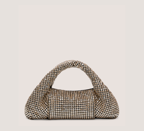 The Moda Shine Mini Tote Handbags, Ballet Crystal Mesh, Size: U No Dimension