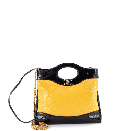 CHANEL 31 Shopping Bag Quilted Patent Mini