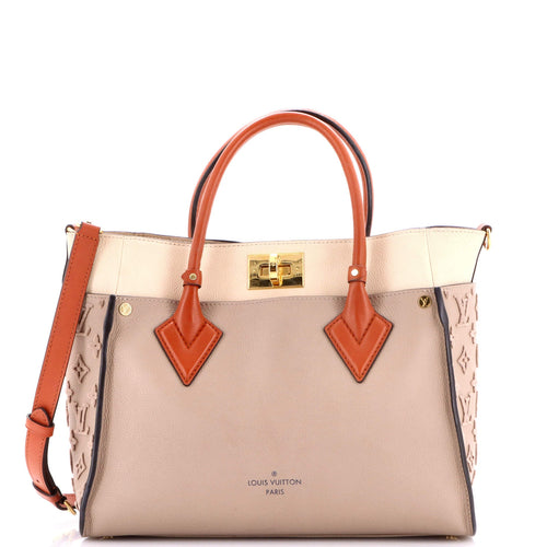 On My Side Tote Monogram Tuffetage Leather MM