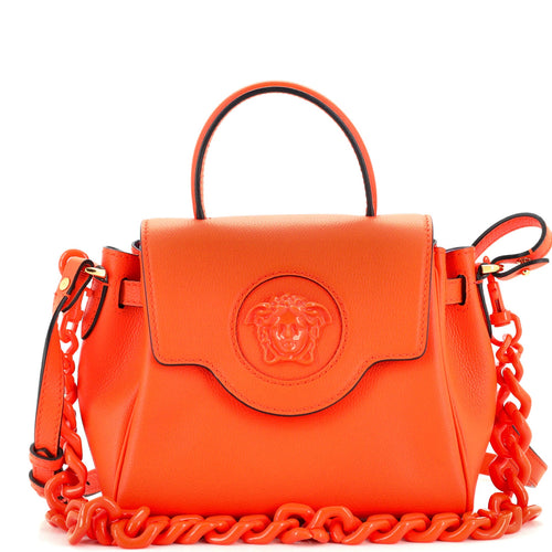 VERSACE La Medusa Top Handle Bag Leather Medium