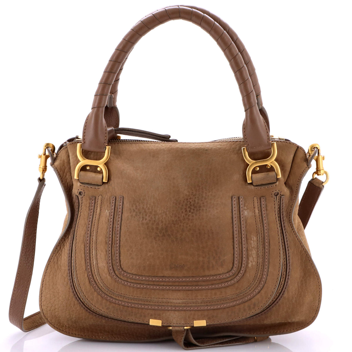 Chloe CHLOE Marcie Satchel Nubuck Medium