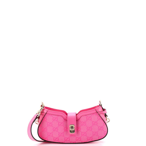 GUCCI Moon Side Shoulder Bag GG Canvas Mini