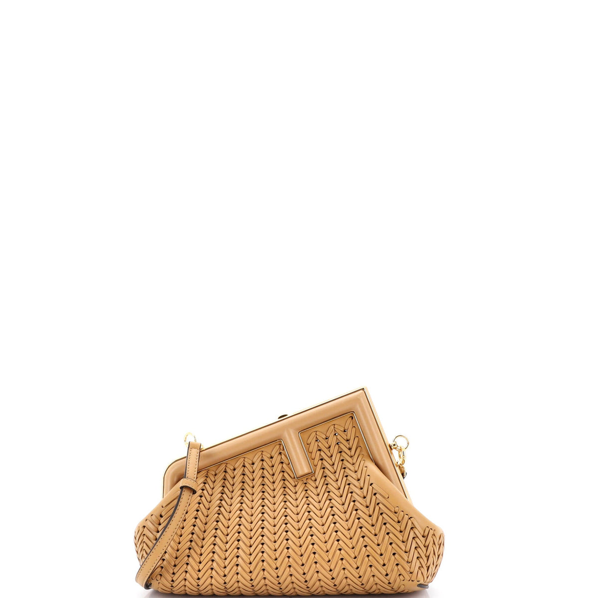 Fendi FENDI First Bag Woven Leather Small