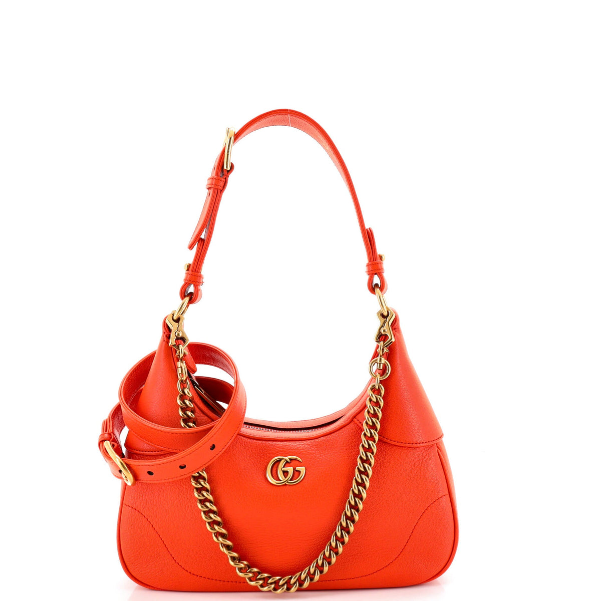 Gucci GUCCI Aphrodite Zip Shoulder Bag Leather Small