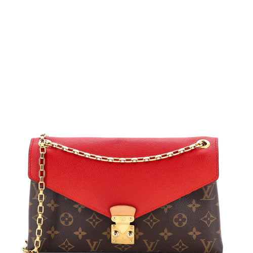 Pallas Chain Shoulder Bag Monogram Canvas and Calfskin