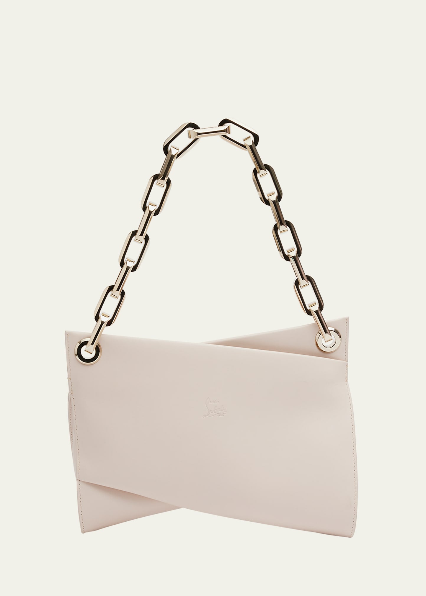 Christian Louboutin Loubitwist Chain Shoulder Bag in Leather