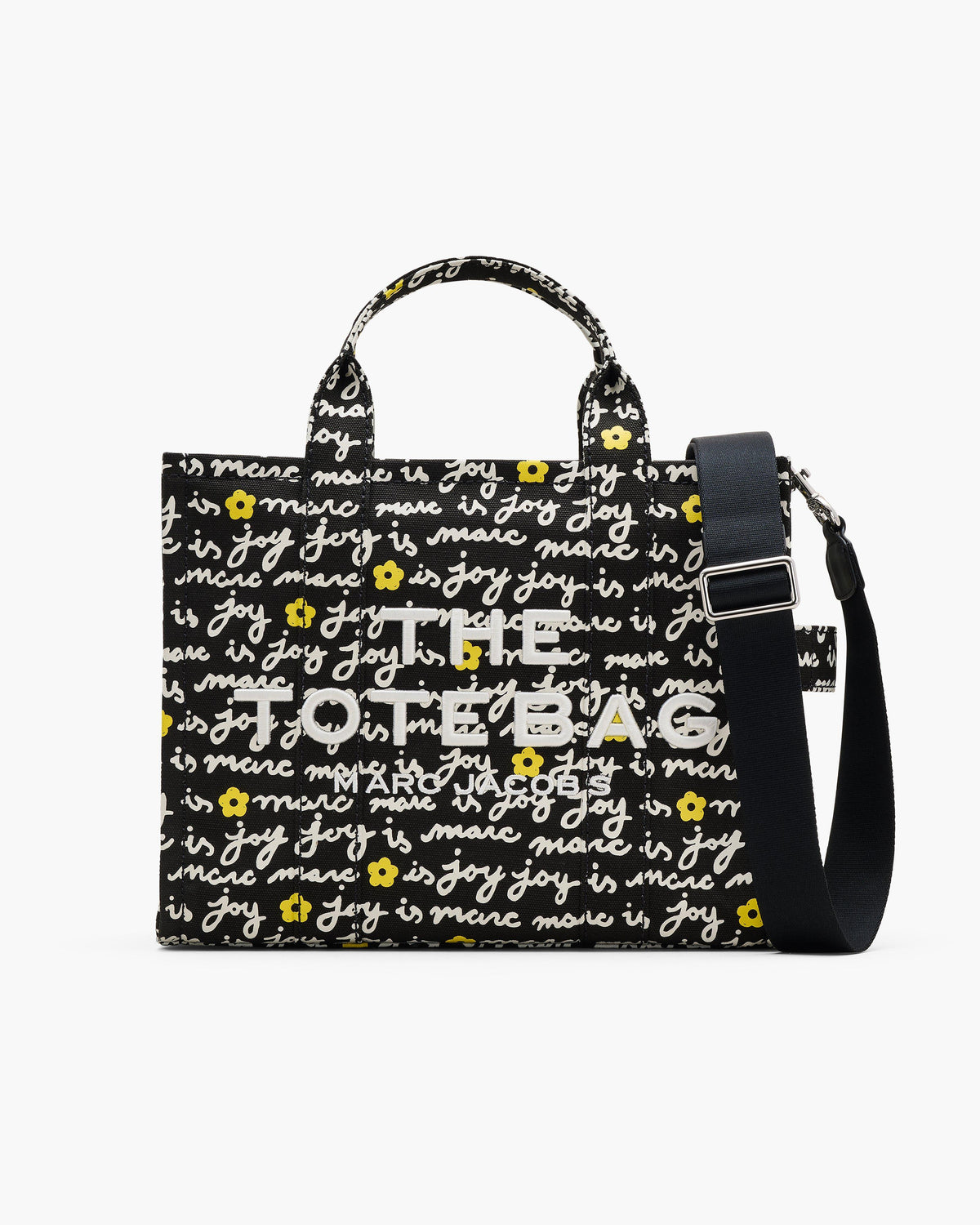 Marc Jacobs Marc Jacobs The Joy Canvas Medium Tote Bag in Black Multi