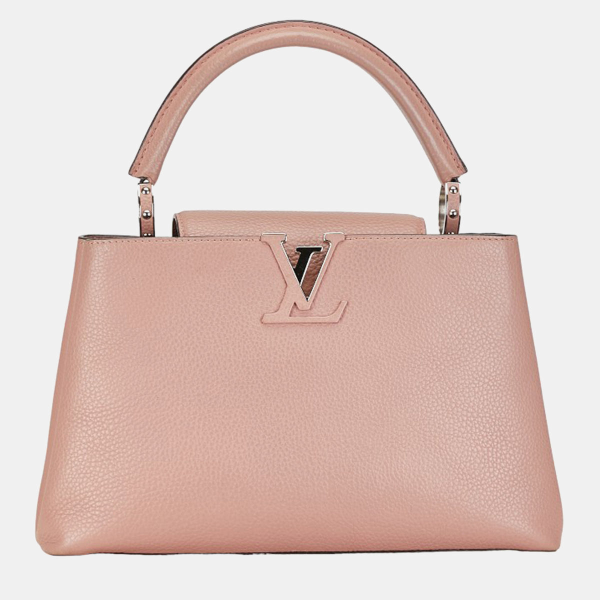 Louis Vuitton Pink Leather Capucines PM Shoulder Bag