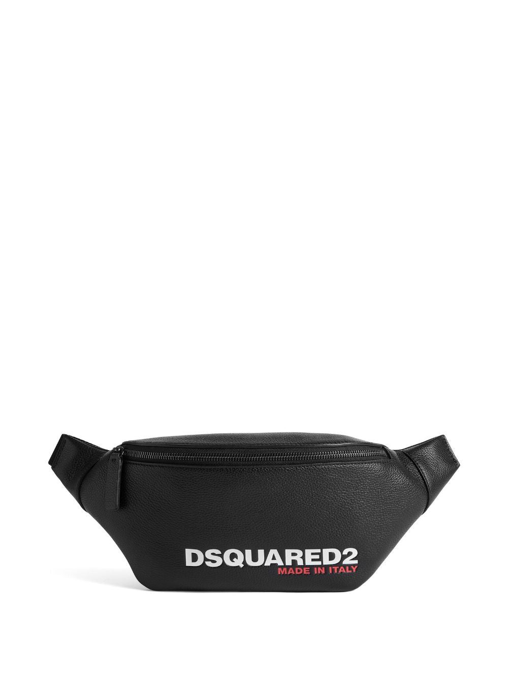 Dsquared2 Men's Bum Bag Vitello Stampa Logo in Black | BBM006225103888