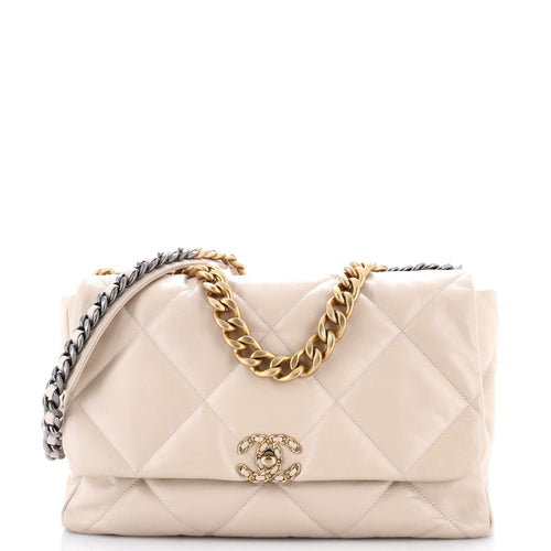 CHANEL 19 Flap Bag Quilted Leather Maxi