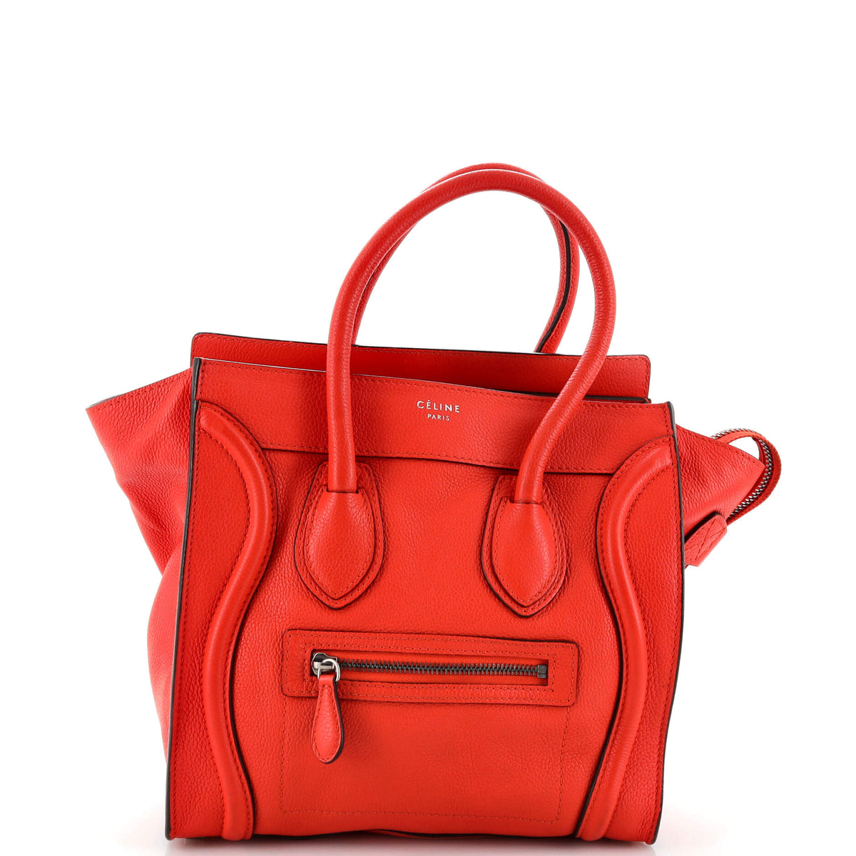 Celine CELINE Luggage Bag Grainy Leather Micro