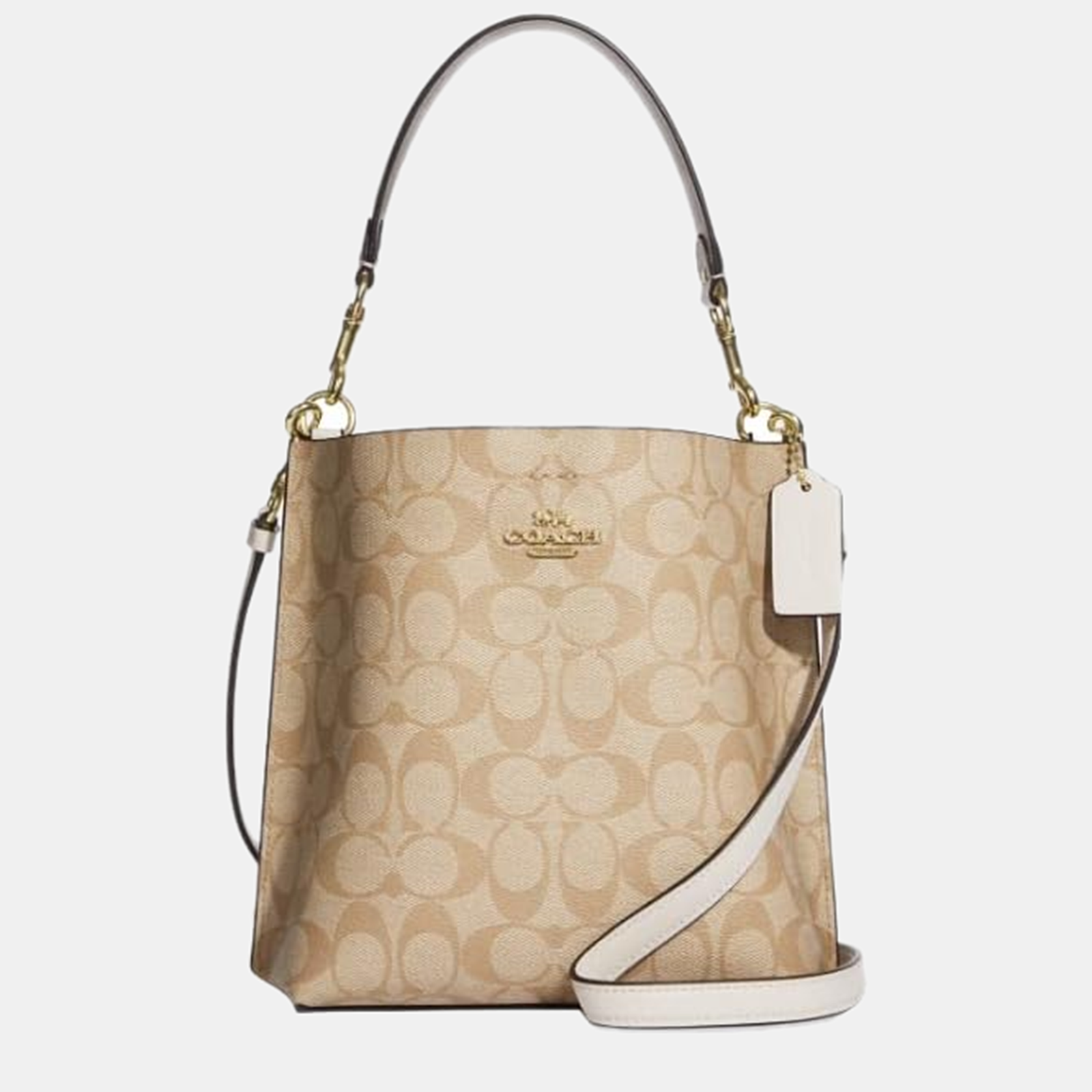 Coach Beige Canvas Bucket Bag